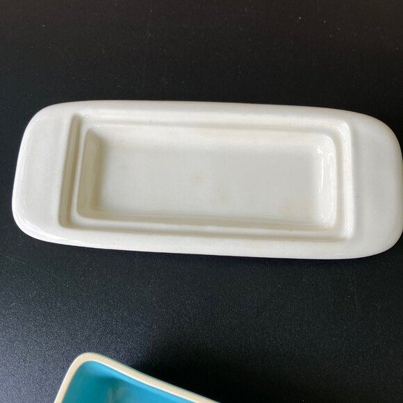 Salem North Star Turquoise 1/4 lb Covered Butter Dish - Picture 6 of 12